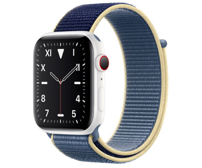 Apple Watch Edition Series 5 LTE 40mm White Ceramic Case with Alaskan Blue Sport Loop (MX5V2)